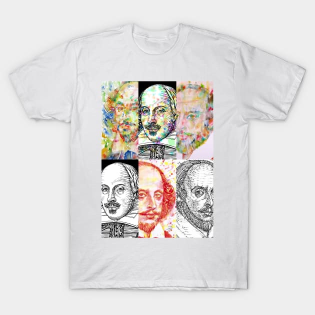 SIX TIMES WILLIAM SHAKESPEARE .2 T-Shirt by lautir